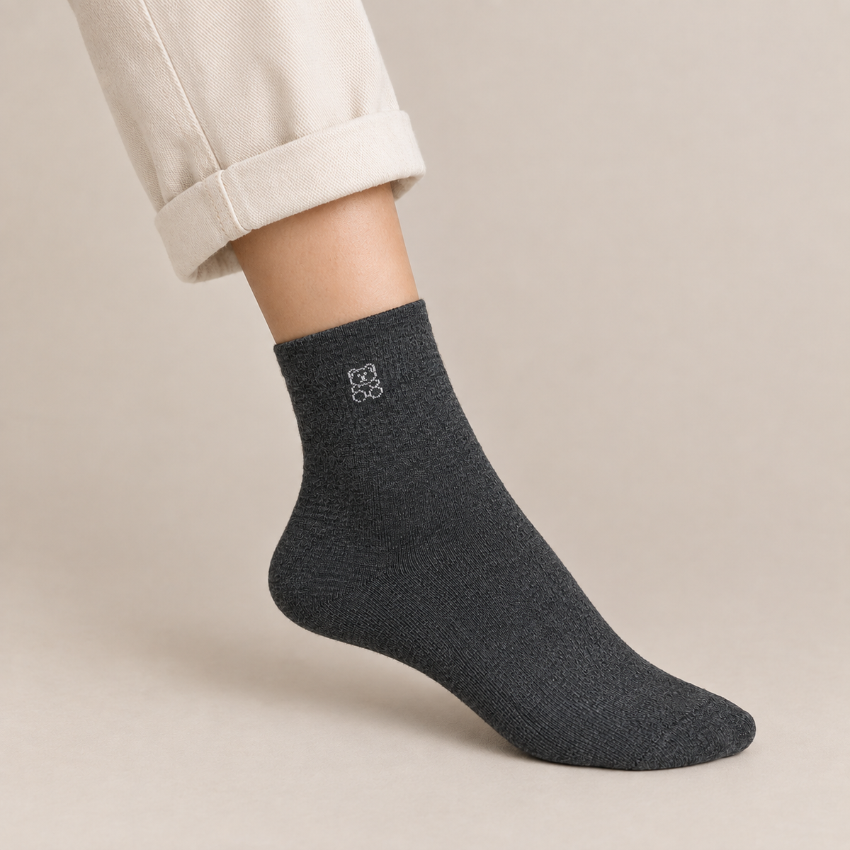 Tiny Bear Crew Socks