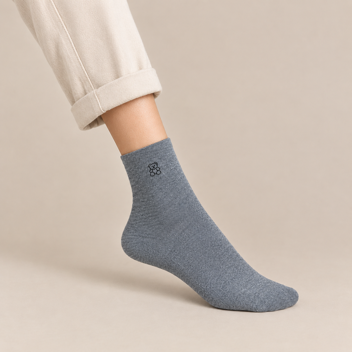 Tiny Bear Crew Socks