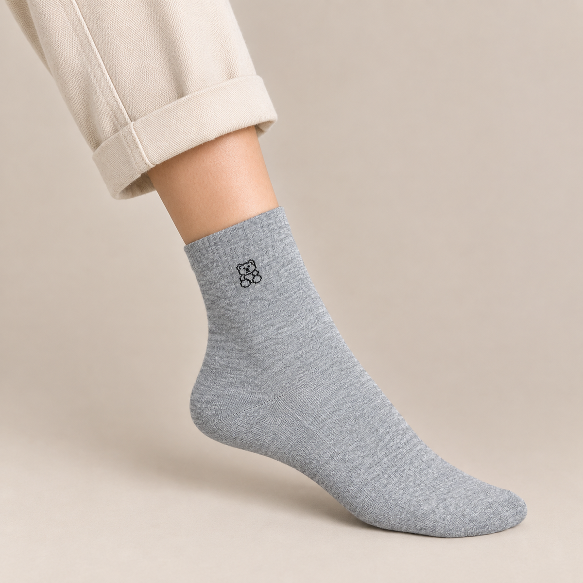 Tiny Bear Crew Socks