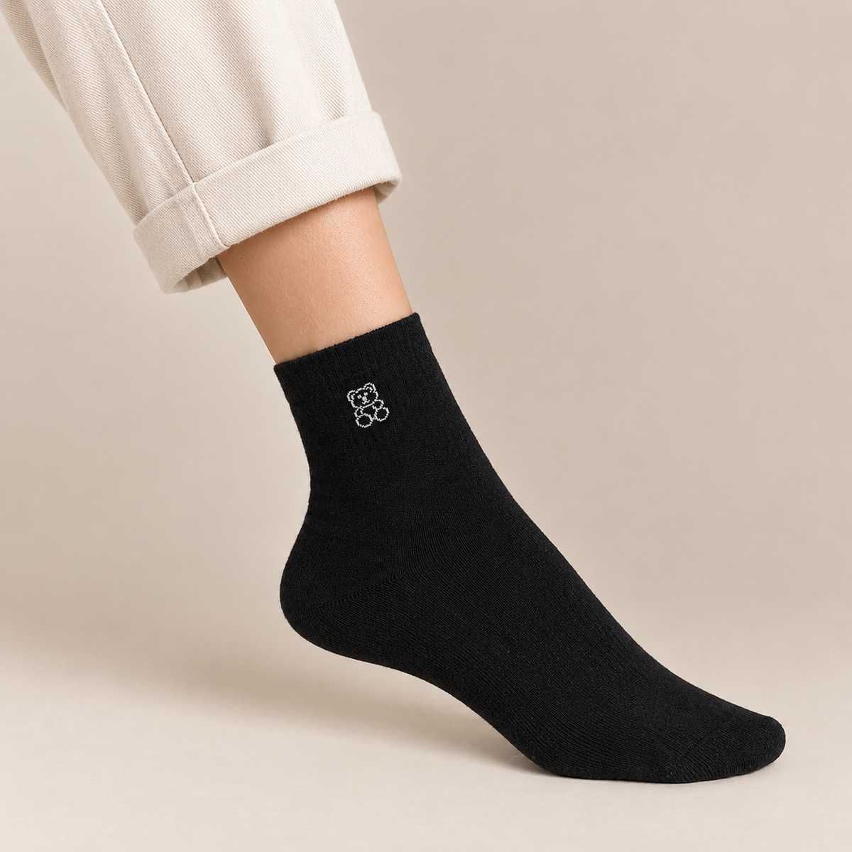Tiny Bear Crew Socks